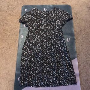 Black floral dress